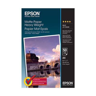EPSON Papier Mat Epais - 167gr - A4 - 50 feuilles