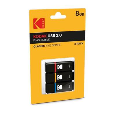 KODAK Lot de 3 Clés USB 2.0 - K102 8GB