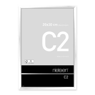 NIELSEN Cadre Photo Aluminium C2 20X30 - Blanc Brillant