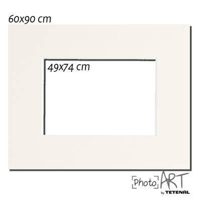 PASSE PARTOUT BLANC 60X90 PHOTO 50X75 Vendu par 3 