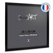 PHOTO ART PREMIUM Cadre bois 30x30 Noir lot de 4