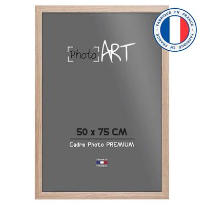 PHOTO ART PREMIUM Cadre bois 50x75 Chêne lot de 4