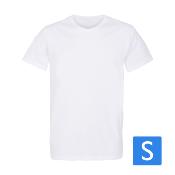 T-Shirt Blanc Homme Taille S prétraité pour impression DTG Lot de 10