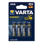 VARTA Piles Energy Alcaline AAA/LR03 x 4  - Lot de 10 PRIX EN BAISSE
