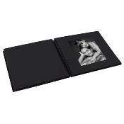 WALTHER Album traditionnel à spirale Fun 200ph 10x15 noir - Lot de 2