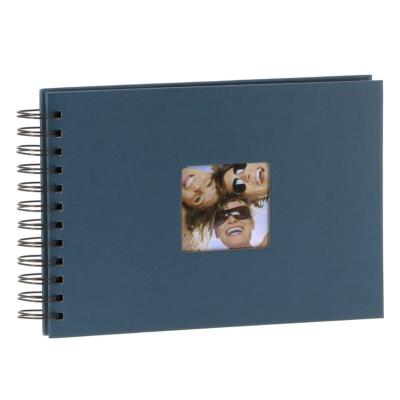 WALTHER Album traditionnel à spirale Fun 40ph 10x15 bleu - Lot de 2