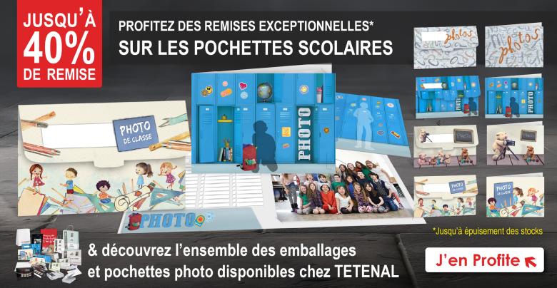 Jusqu' 40% de remise sur les pochettes scolaires