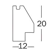 WALTHER Cadre MDF Silhouette 20x30cm blanc - Lot de 4