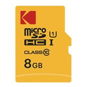 KODAK Carte Micro SD avec adaptateur 8GB UHS-1 U1 Class10 (PROMO)