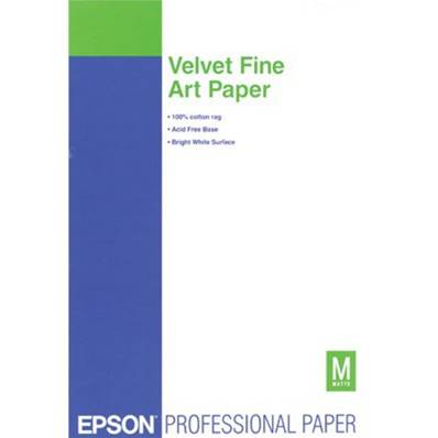 EPSON Papier Velvet Fineart - A3+ - 260g/m² - 20 Feuilles