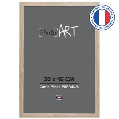 PHOTO ART PREMIUM Cadre bois 30x45 Chêne lot de 4 