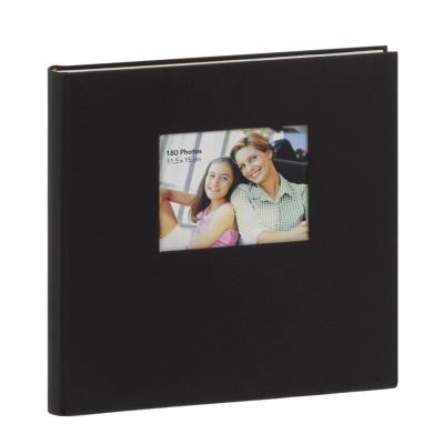 ERICA Album adhésif avec fenêtre Square 34x33cm 300v Noir Lot de 2