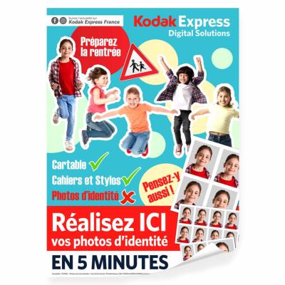 KODAK Express Poster Photo Identité Rentrée Scolaire 2025