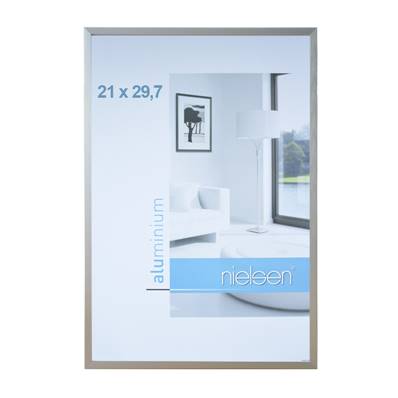 NIELSEN Cadre Photo Aluminium C2 21X29.7 - Argent Mat Brossé