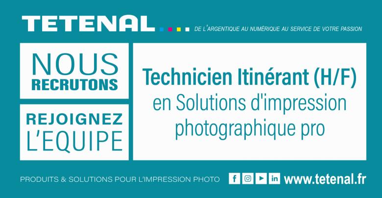 Nous recrutons | 1 Technicien Itinrant en Solutions d'impression photo pro (H/F)