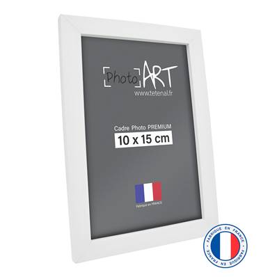 PHOTO ART PREMIUM Cadre bois 10x15 Blanc lot de 4