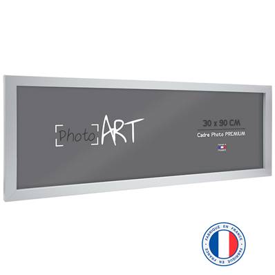 PHOTO ART PREMIUM Cadre bois 30x90 Argent lot de 4