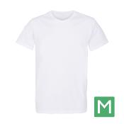 T-Shirt Blanc Homme Taille M prétraité pour impression DTG Lot de 10
