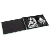 WALTHER Album à Spirale Tradi Fun 17x23cm 40p Bleu Menthe Lot de 2