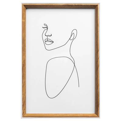 WALTHER Cadre MDF Silhouette 20x30cm naturel - Lot de 4