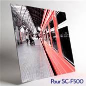 CHROMALUXE Plaques Aluminium pour SC-F500 - Blanc Brillant  40.6x40.6