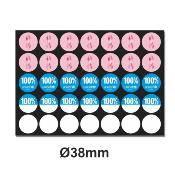 GAMAX Gabarit impression Badges et magnets Ø38mm pour Epson V1000