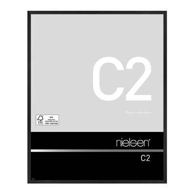 NIELSEN Cadre Photo Aluminium C2 60x80 - Noir Mat Brossé