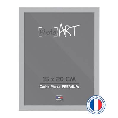 PHOTO ART PREMIUM Cadre bois 15x20 Argent lot de 4