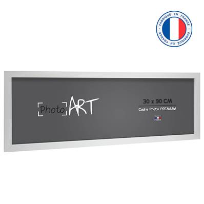 PHOTO ART PREMIUM Cadre bois 30x90 Blanc lot de 4