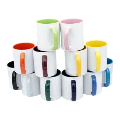 Pack de Mugs à Sublimer Poignée et Intérieur 12 coloris Lot de 36