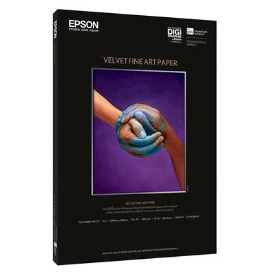 EPSON Papier Velvet Fineart 260g A3+ 20 Feuilles