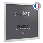 PHOTO ART PREMIUM Cadre bois 30x30 Blanc lot de 4