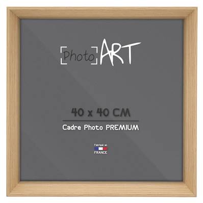 PHOTO ART PREMIUM Urban Cadre bois 40x40 Chêne lot de 4