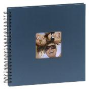 WALTHER Album traditionnel  spirale Fun 200ph 10x15 bleu - Lot de 2