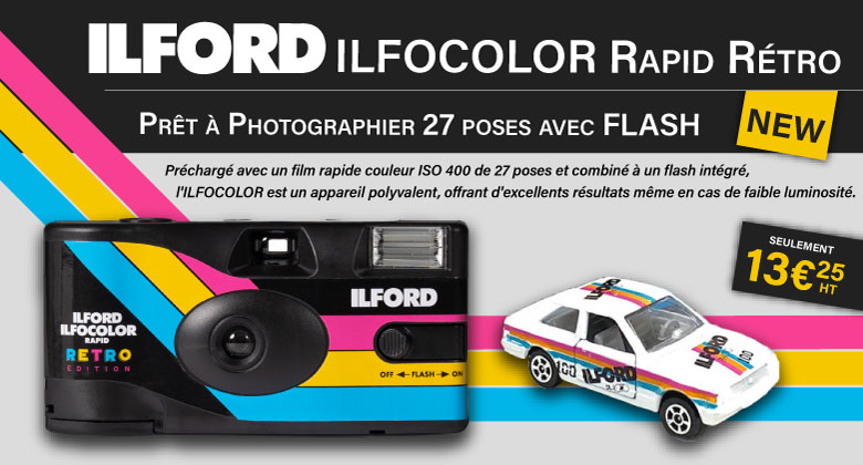 Prêt-à-photographier ILFORD Ilfocolor Rapid Rétro avec Flash