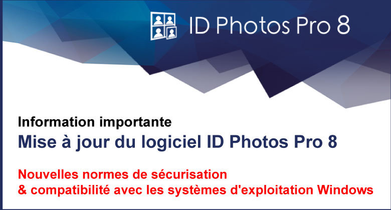 Mise à jour du logiciel ID Photos Pro 8