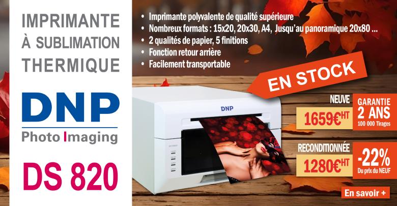 Imprimante  sublimation thermique DNP DS820 Neuve ou Reconditionne