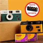 KODAK Kit 4 Appareils F9 (2 coloris) + 10 Films Gold 200 36 + 1 boite