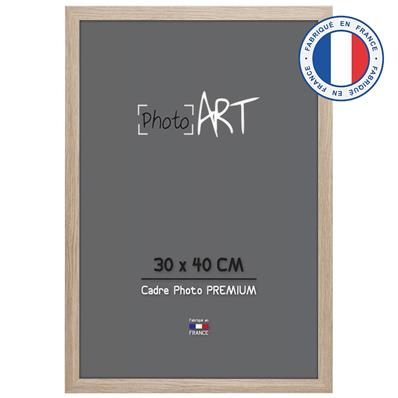 PHOTO ART PREMIUM Cadre bois 30x40 Chêne lot de 4 