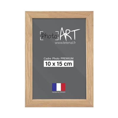 PHOTO ART PREMIUM Nature Cadre bois 10x15 Chêne lot de 4