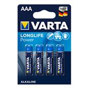 VARTA Piles Longlife Power Alcaline  AAA/LR03 x4 - vendu par 10