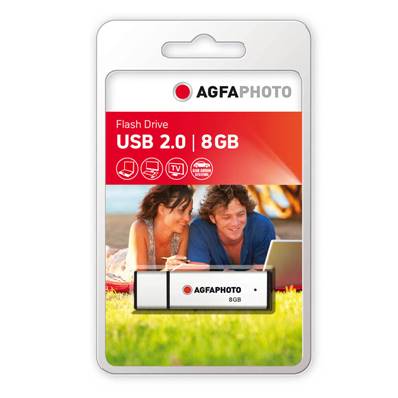 AGFAPHOTO Clé USB 8 GB Silver - Redevance Copie Privée Incluse