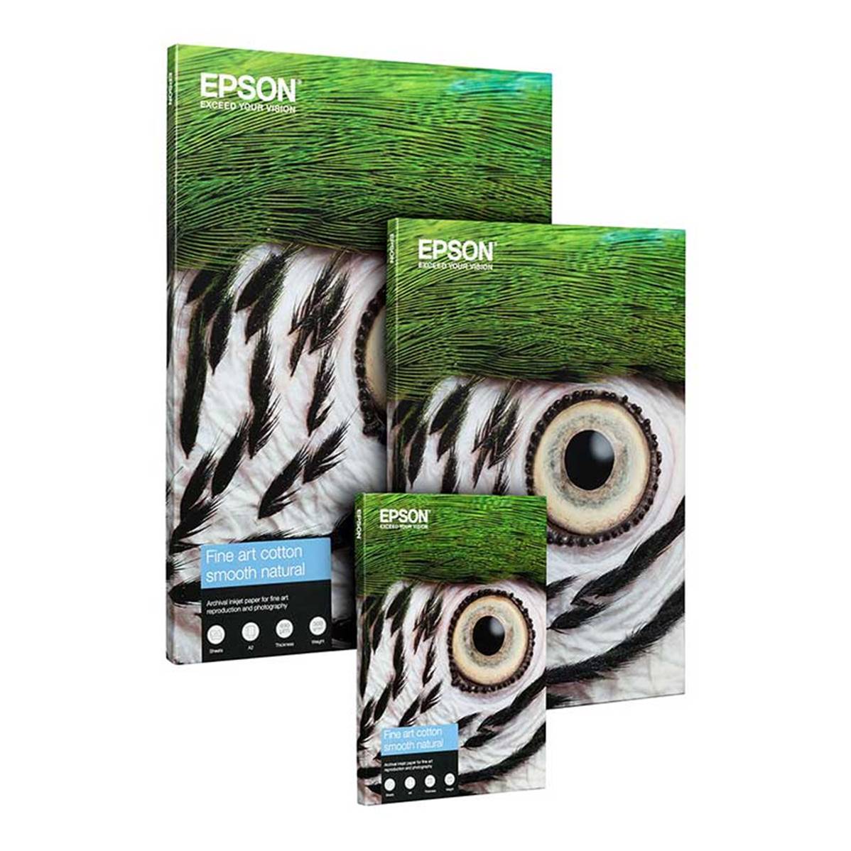 EPSON Papier Fine Art Cotton Smooth Natural Mat 300g A3+ 25