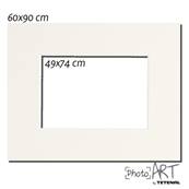 PASSE PARTOUT BLANC 60X90 PHOTO 50X75 Vendu par 3 