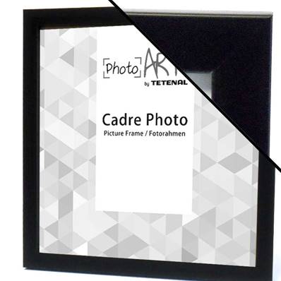 PHOTO ART Cadre aluminium 60x60 Noir Mat lot de 3