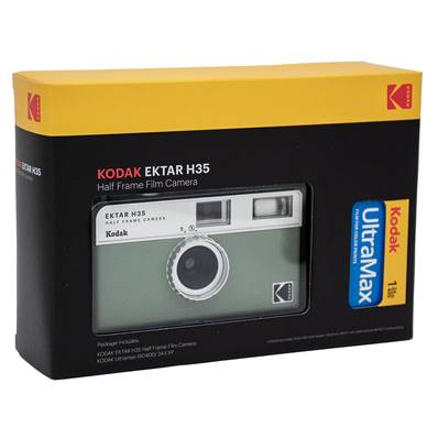 KODAK Appareil Photo Réutilisable Ektar H35 Vert +Film Ultramax 24P