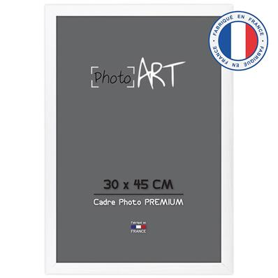 PHOTO ART PREMIUM Cadre bois 30x45 Blanc lot de 4 