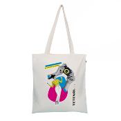 SAC Shopping blanc 100% coton impression DTG - 39x42cm - Lot de 10