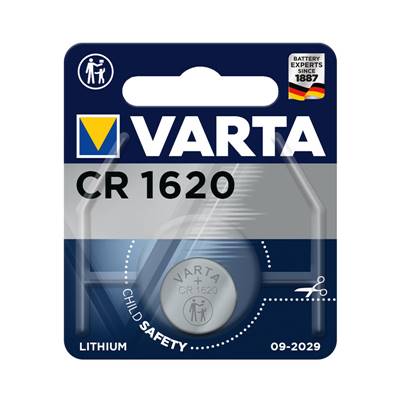 VARTA Piles CR1620 - lithium 3V x1- vendu par 10
