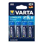 VARTA Piles Longlife Power Alcaline  AA/LR6 x4 - vendu par 20